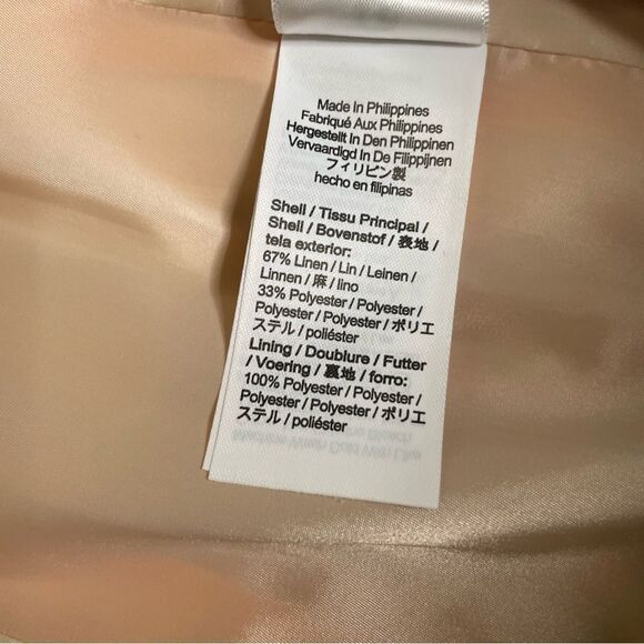 J.Crew Helena orange blazer in stretch linen blend Size 0 - Picture 5 of 10